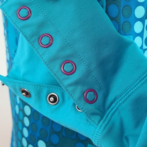 Under Armor Cold Gear V neck snap front long sleeve top Medium - Picture 7 of 11